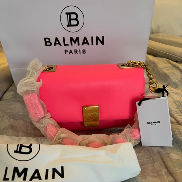 Brand new Balmain 1945 Soft Leather Clutch Bag - Picture 5 of 10